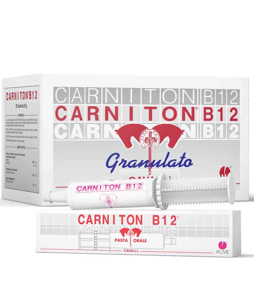 CARNITON B12 mangime complementare per cavalli a base di Vitamina B12 e L-carnitina