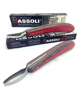 Coltello ambidestro BECCA per mascalcia con lama ad occhio grande