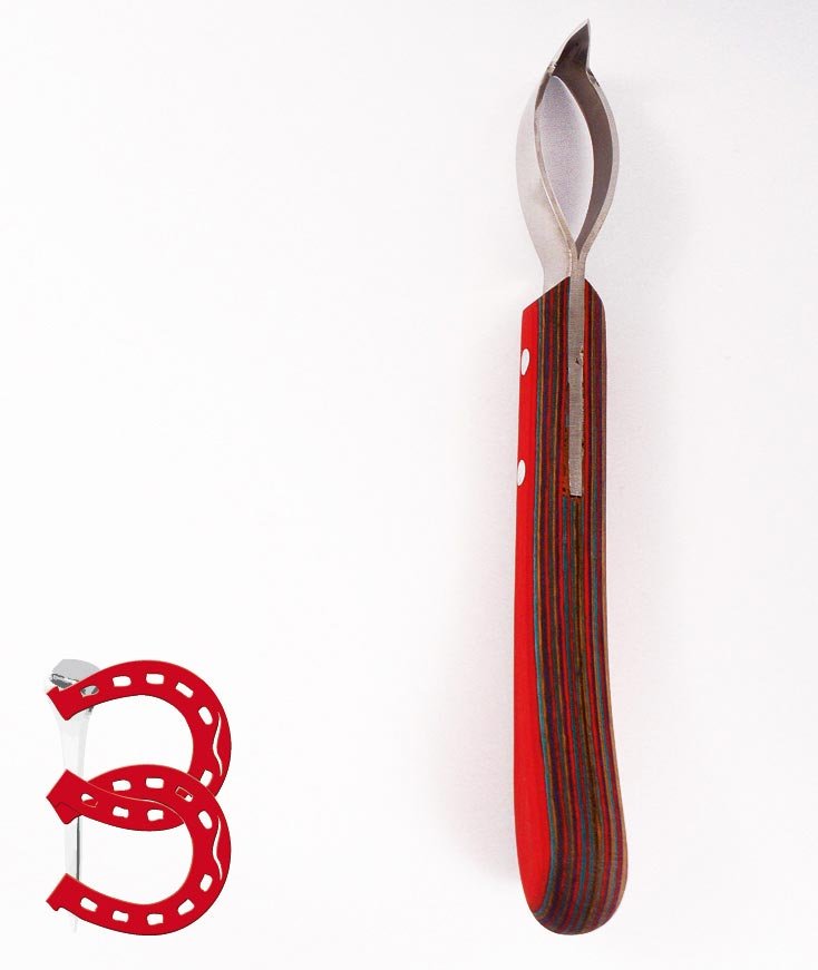 PROMOZIONE Coltello inglese per mascalcia modello Loop Becca Edge prodotto in Italia da Bassoli - foto 1