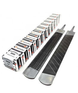 Raspa SHINE 14" Bassoli con un lato lima aggressivo ed un lato raspa adatta per finitura del piede