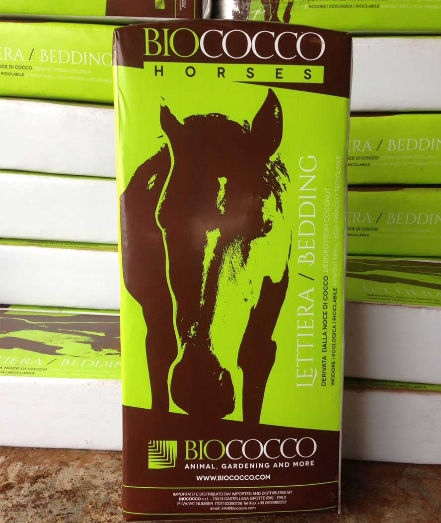 Lettiera per cavalli BIOCOCCO HORSES naturale, inodore e sana 30 sacchi
 - foto 2