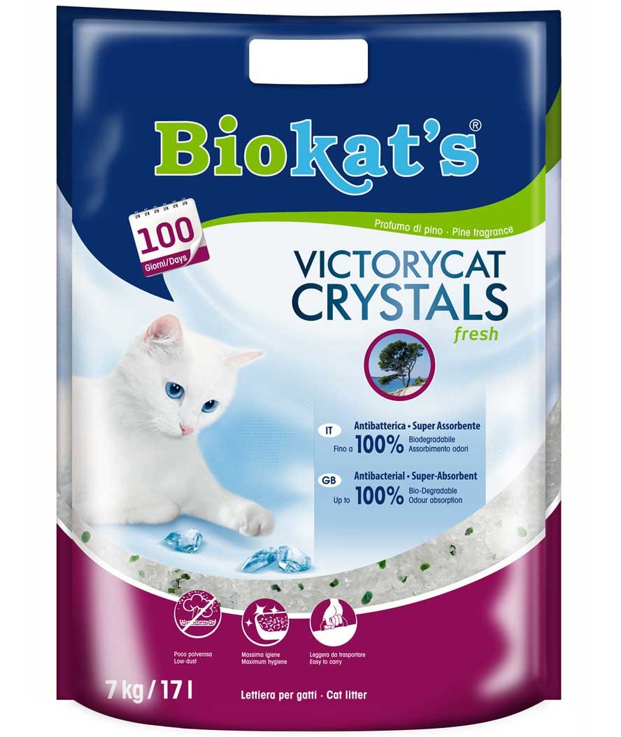 Biokat's Victorycat Crystals fresh al pino lettiera per gatti 7 kg