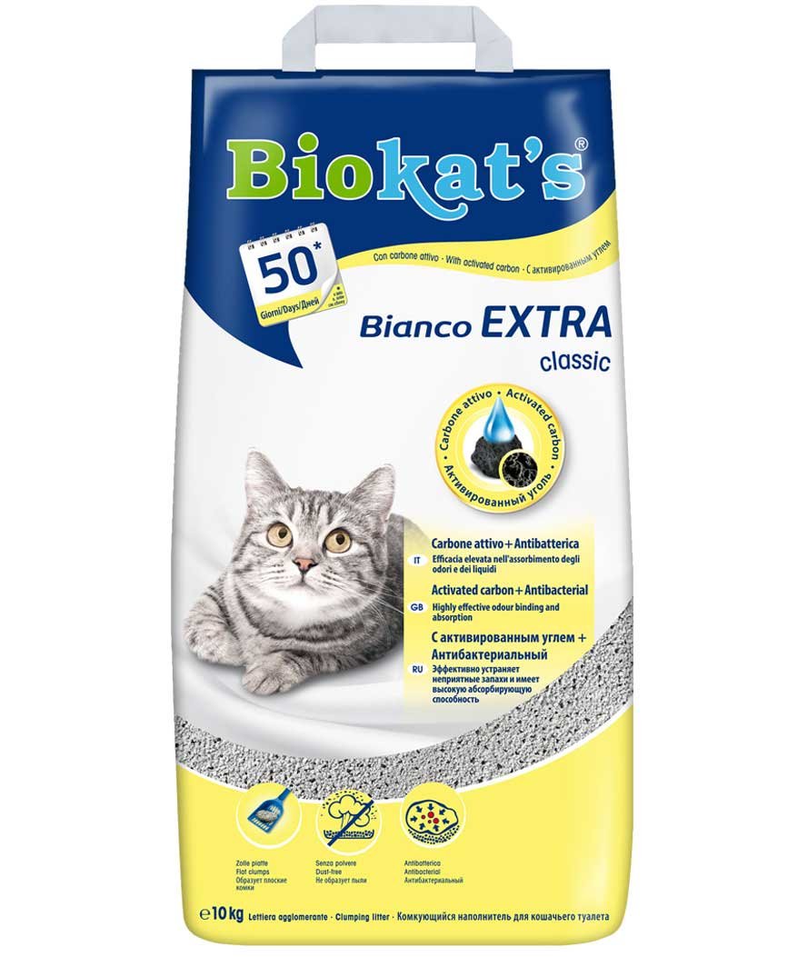 Biokat's Bianco EXTRA classic lettiera per gatti 10 Kg