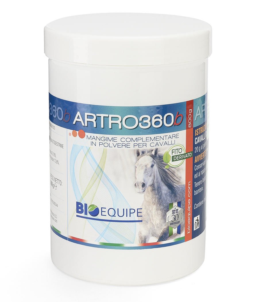 ARTRO360b mangime complementare in polvere per cavalli apparato muscoloscheletrico ai massimi livelli 800g