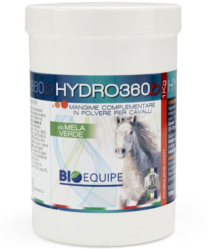 HYDRO360b elettroliti mangime complementare reidratante per cavalli alla mela verde 1kg