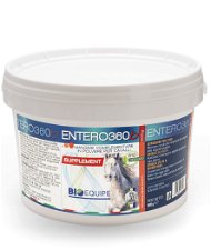 ENTERO360b mangime complementare microgranulato per l’equilibrio della flora batteria intestinale a base di postbiotici per cavalli sportivi