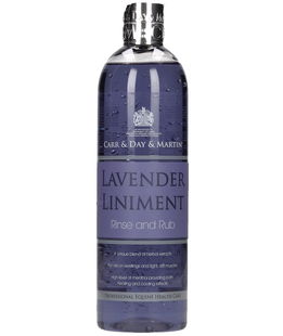 Lavender Liniment gel riscaldante o rinfrescante alla lavanda per l'indolenzimento muscolare nei cavalli 500 ml