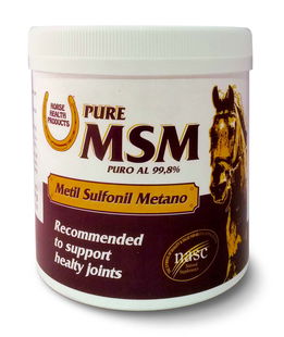 Pure MSM mangime complementare per cavalli con MSM 454 g
