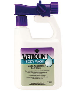 VETROLIN BODY WASH shampoo cavalli concentrato con erogatore per attacco alla canna dell'acqua