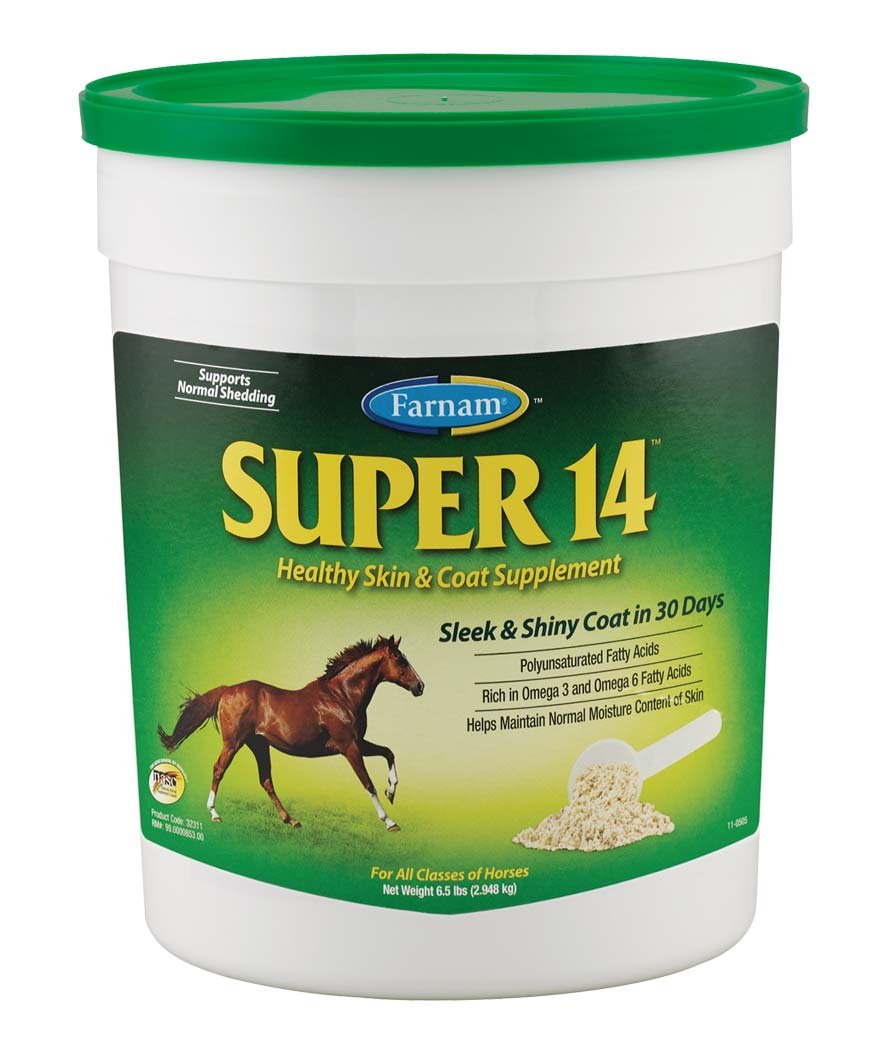 SUPER 14 mangime complementare indicato per cavalli che necessitano di migliorare la condizione della cute e del mantello 2,27 kg