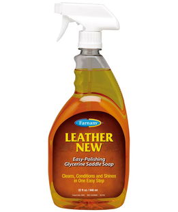 Sapone spray autopulente alla glicerina per la cura del cuoio LEATHER NEW LIQUID 473 ml