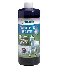 VETROLIN WHITE'N BRITE Shampoo per cavalli bianchi e grigi concentrato sbiancante 946 ml