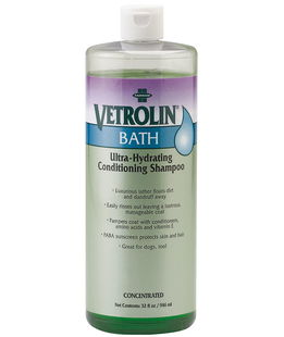 VETROLIN BATH Shampoo cavalli ad azione super idratante concentrato da diluire 946 ml