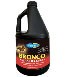 BRONCO Insetticida per cavalli attivo contro tafani mosche e moscerini tanica 3.8 lt