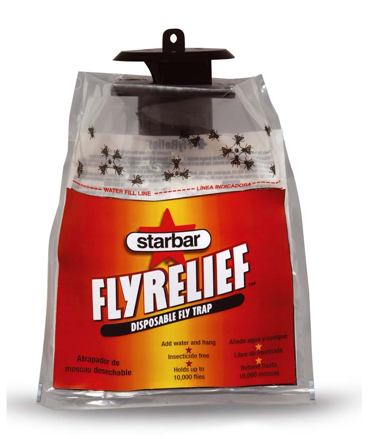 FLY RELIEF trappola usa e getta per mosche e insetti volanti con attrattivo incluso