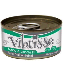 Vibrisse Cat tonno con pescetti bianchi