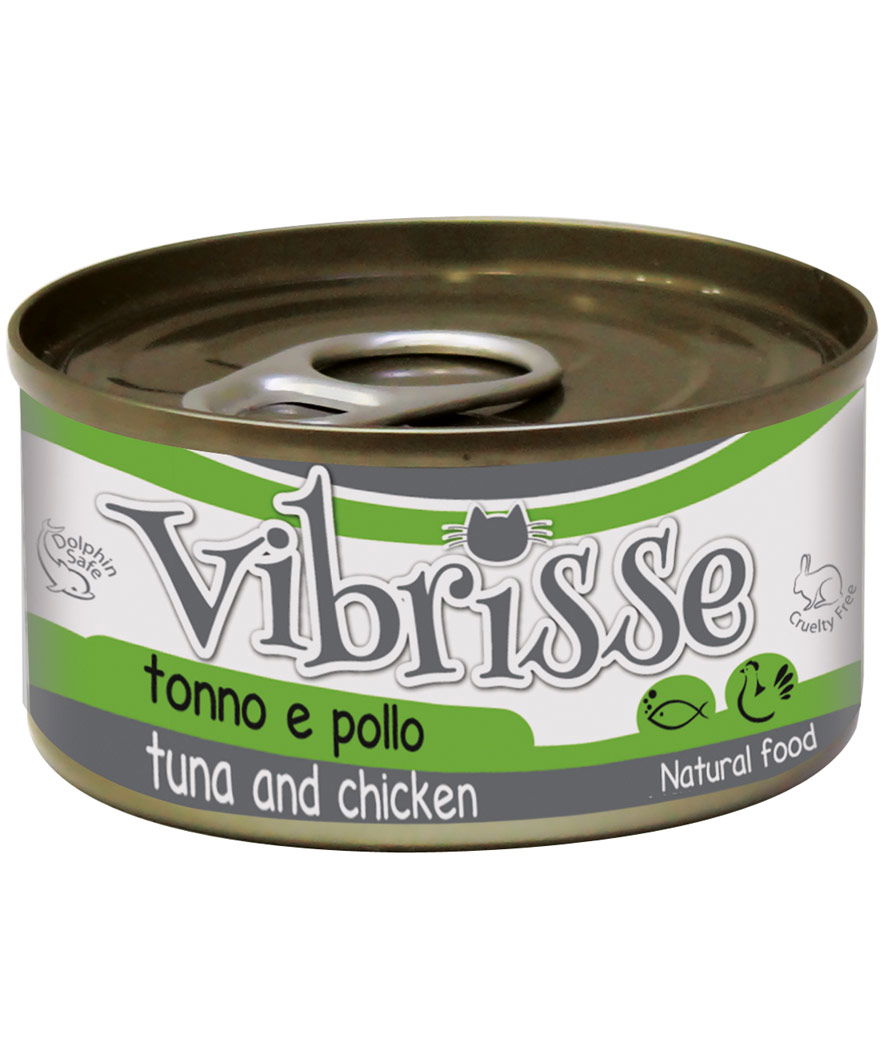 Vibrisse Cat tonno e pollo 24 lattine da 70 g cad.