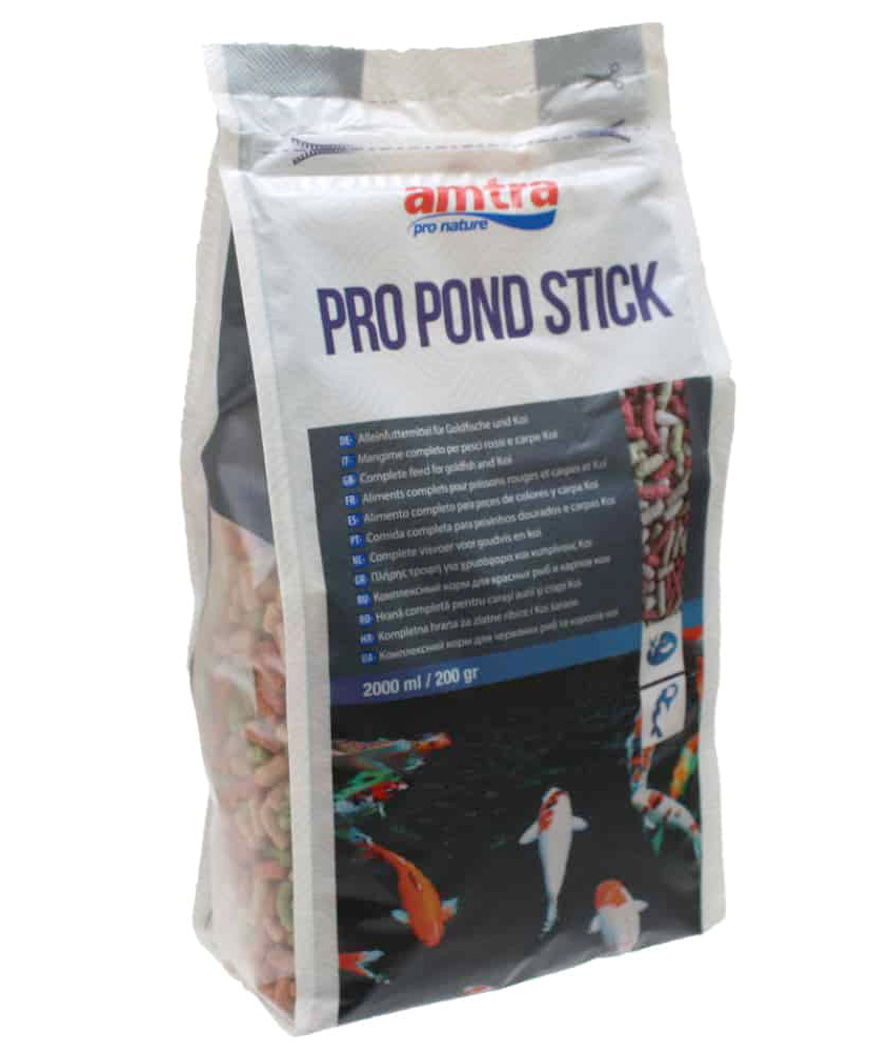 Amtra Pro Pond stick alimento per pesci rossi e carpe koi da laghetto 2 lt