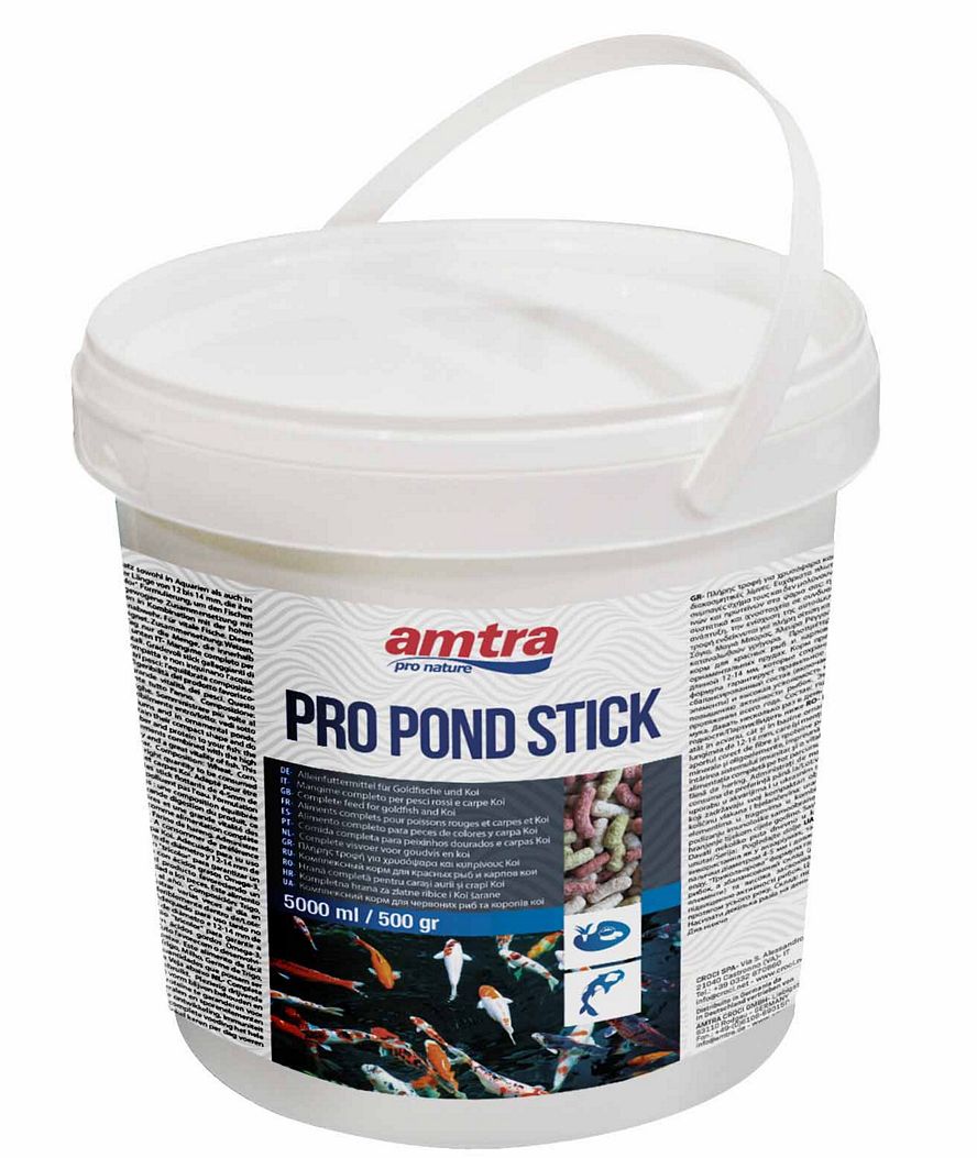 Amtra Pro Pond stick alimento per pesci rossi e carpe koi da laghetto 5lt