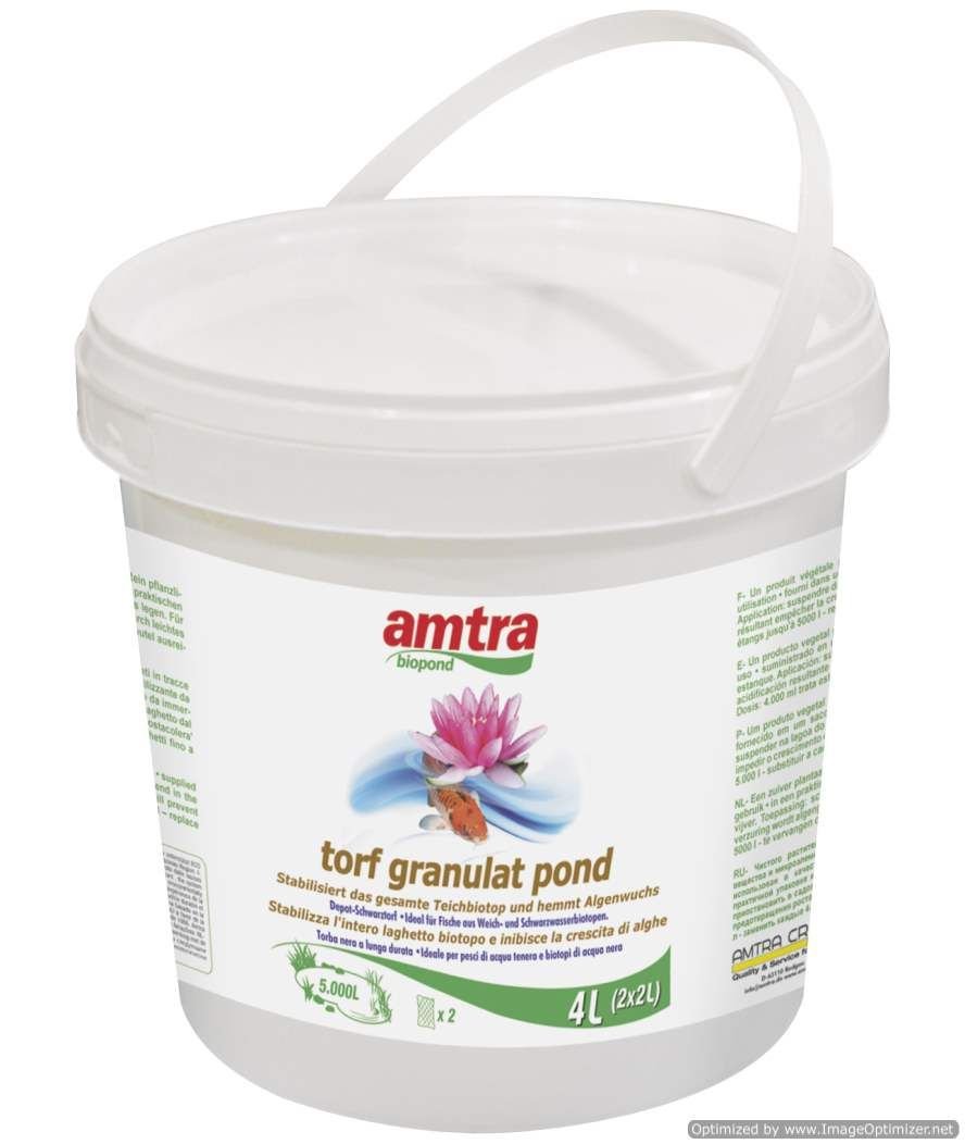 Amtra Biopond Torf Granulat torba in granuli antialghe naturale per laghetti 4 l