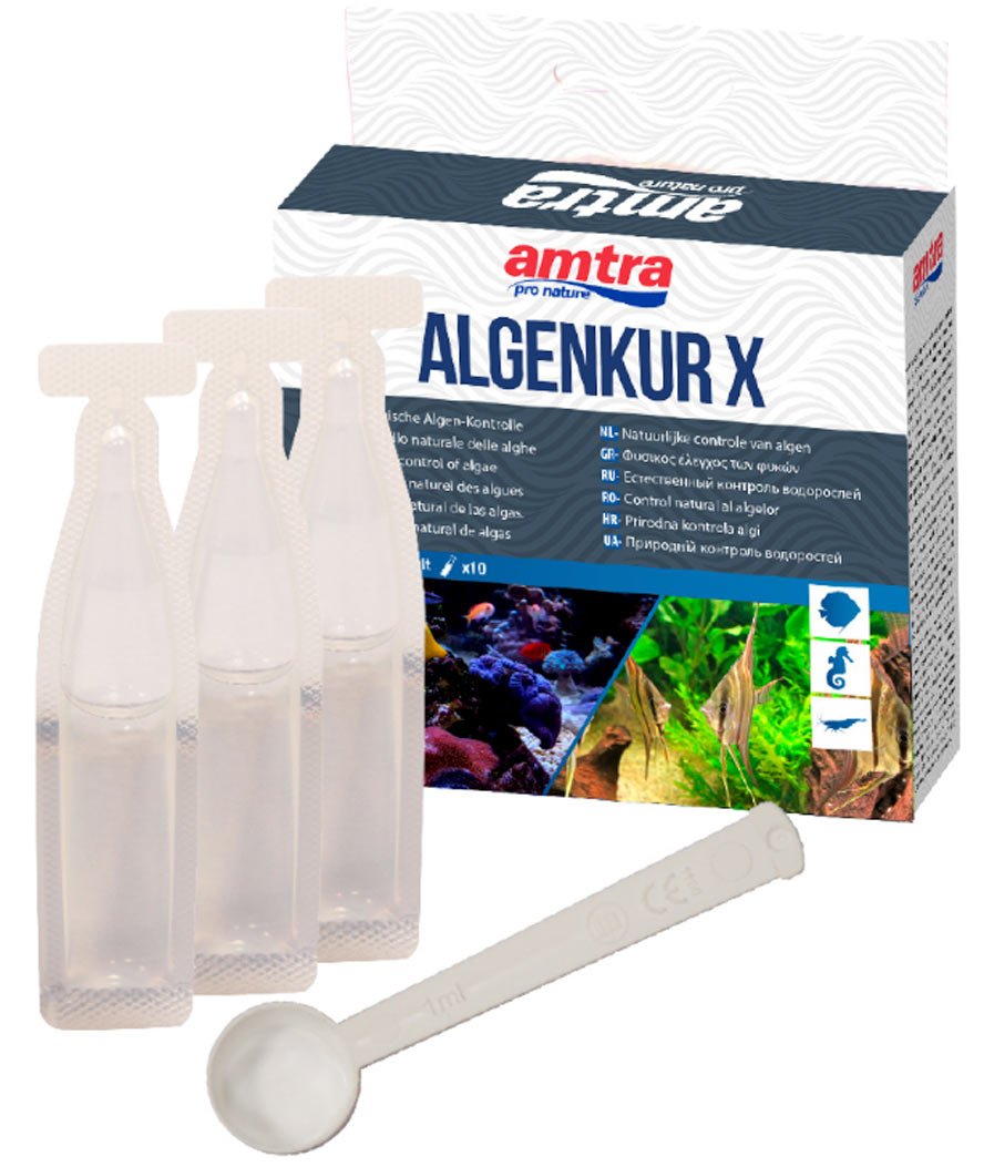 Amtra Algenkur X controllo naturale delle alghe in acquari