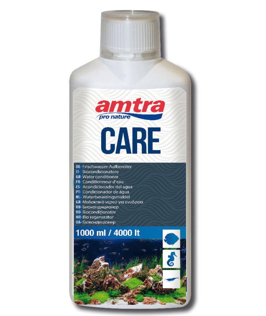 Amtra care Biocondizionatore per eliminare cloro e metalli pesanti dall’acqua di rubinetto 1000ml