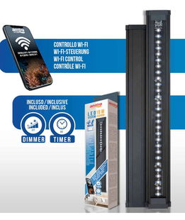 Lampada a Led 48 W Amtra System Reef Wi-fi per acquari da 115 a 150 cm