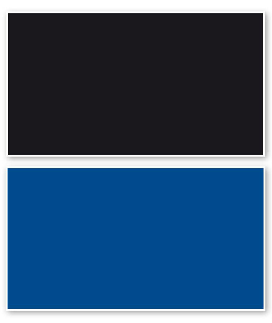 Sfondo doppio nero e blu blister 60x150 cm