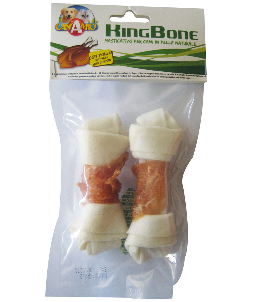 Ossa King Bone da 11 cm con carne di pollo 6 confezioni da 2 pezzi