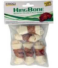 Ossa King Bone da 6 cm con carne di anatra 6 confezioni da 5 pezzi