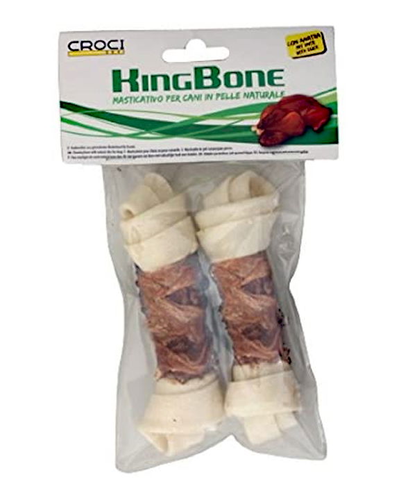 Ossa King Bone da 11 cm con carne di anatra 6 confezioni da 2 pezzi