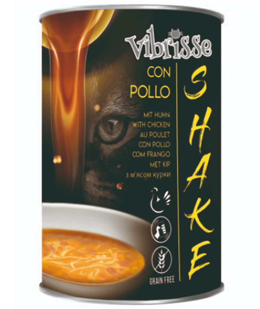 Vibrisse Shake al Pollo per gatti 12 lattine da 135 g cad.