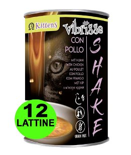 Vibrisse Shake Kitten+ Pollo e Omega3 12 lattine da 135 g cad.