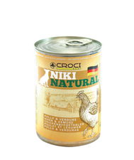 Niki Natural pollo e verdure cibo umido per cani 6 lattine da 400 g cad. -  NonsoloCavallo