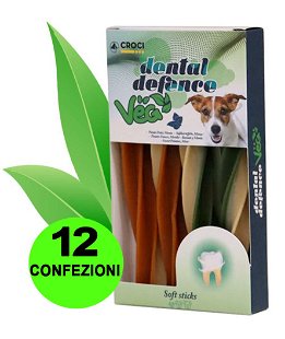 Stick Twirl Dental Defence Veg gusto Patata dolce e Menta 12 confezioni da 75 g cad.