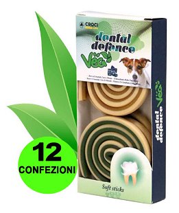 Snack Roll Dental Defence gusto Burro d’Arachidi-Cocco-Menta 12 confezioni da 100 g cad.