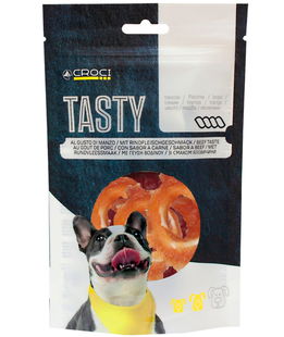 Snack per Cani Tasty Anelli di Merluzzo con Pollo 12 confezioni da 80 g cad.