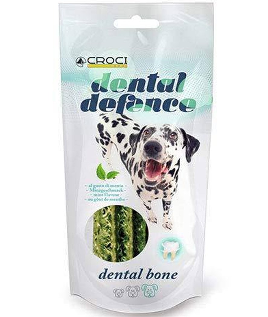 Snack Dental Defence bone gusto menta 10 confezioni da 100 g cad