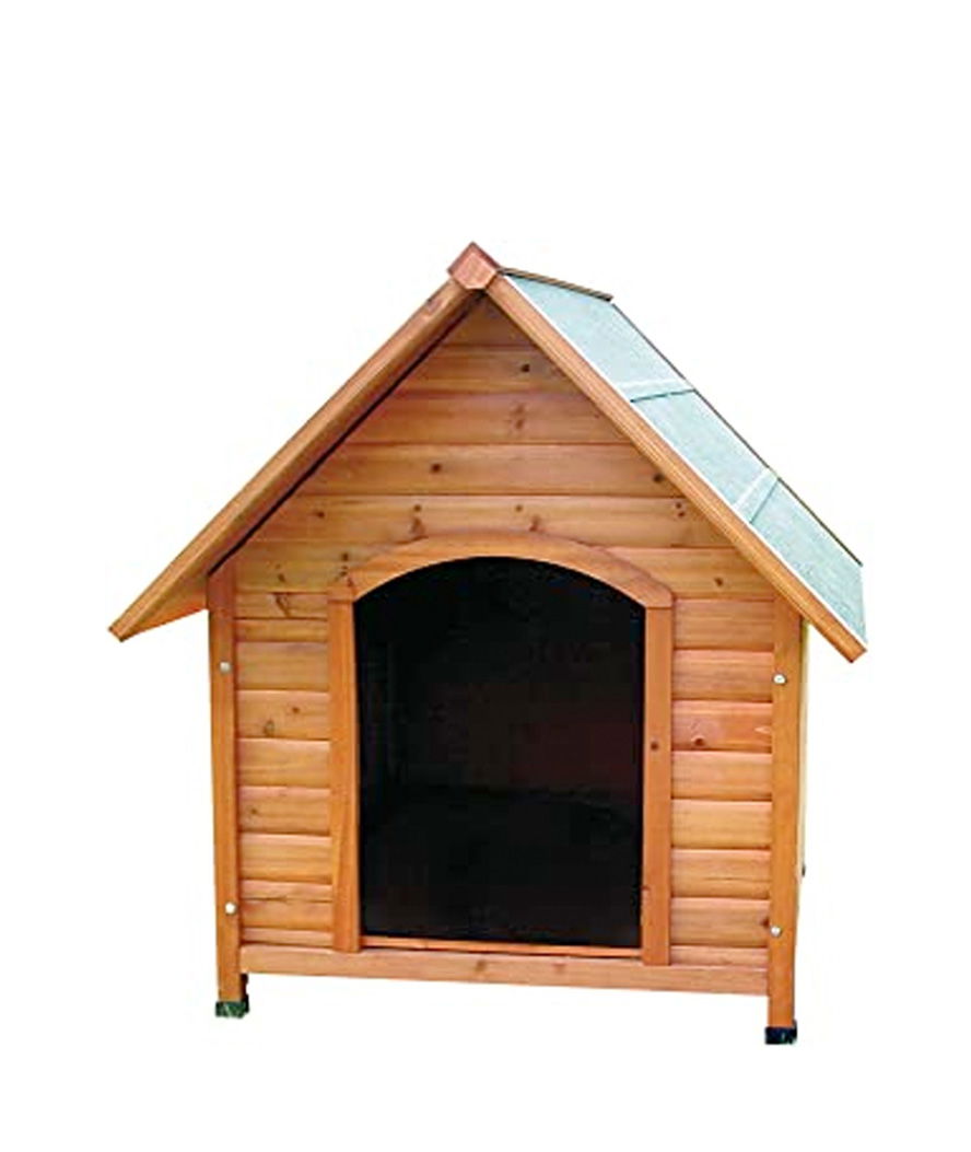 Cuccia in legno con piedini regolabili e comfort termico modello Chalet per cani