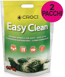 Lettiera Easy Clean 2 confezioni da 15 litri cad.