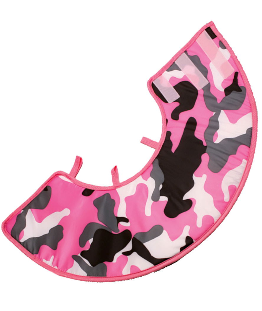 Collare Elisabetta modello Soft Camo Pink con fori per collare per cani e gatti