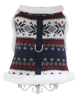 Pettorina vestito modelo Fashion Xmas blu per cani