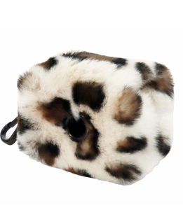 Porta sacchetti in peluche Brownie Leopard per cani