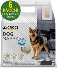 60 Pannolini igienici per can Dog Nappy XL 36-53 cm - 6 pacchi da 10 pezzi cad.