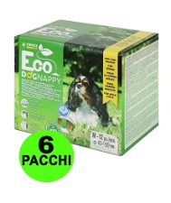 72 Fasce igieniche per cani maschi Eco Dog Nappy M 40-50 cm - 6 pacchi da 12 pezzi cad.