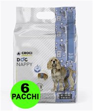 72 Fasce igieniche per cani maschi Dog Nappy Pop M 40-50 cm - 6 pacchi da 12 pezzi cad.
