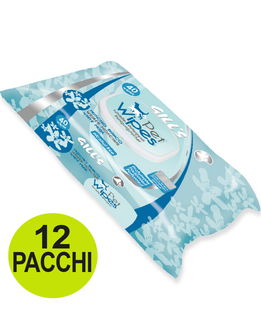 OFFERTA 12 Confezioni da 40 Salviette umidificate al Muschio bianco