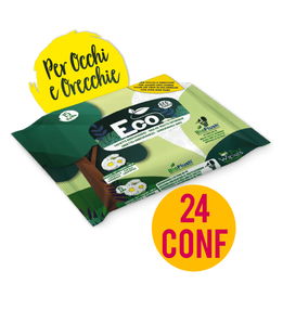 OFFERTA 12 Confezioni da 30 Salviette ciascuna umidificate Eco Camomilla per cani e gatti