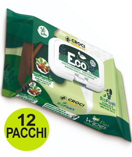 OFFERTA 12 Confezioni da 30 Salviette umidificate Eco alla mandorla e burro di Karitè