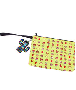 Pochette comoda con maniglia da polso modello Guacamole per cani